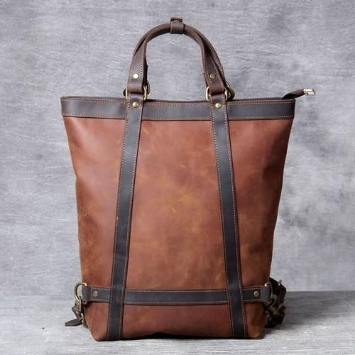 THE ICARUS HANDMADE VINTAGE LEATHER BACKPACK