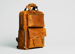 THE MANN BAG LARGE CAPACITY LEATHER CAMERA BACKPACK