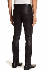 Men's Lambskin Leather Pant - Skinny Leather Pant