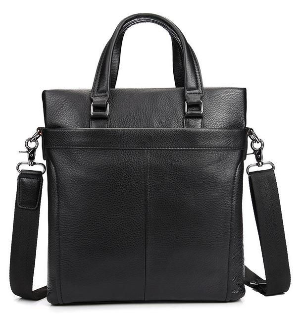 BALDWIN BLACK LEATHER BUSINESS BAG