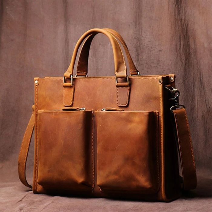 THE DAGMAR LEATHER MESSANGER BAG