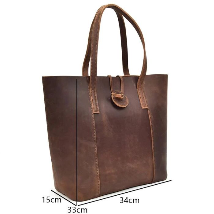 THE TAAVI TOTE HANDCRAFTED LEATHER TOTE BAG