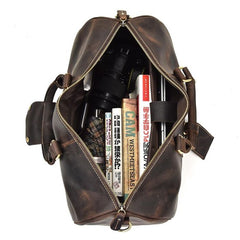 THE BRANDT WEEKENDER SMALL LEATHER DUFFLE BAG