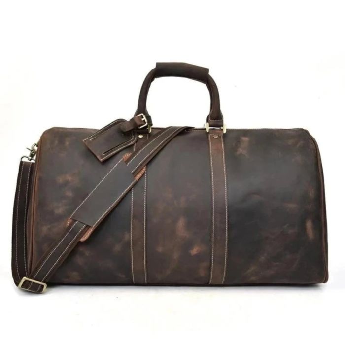 THE BJARKE WEEKENDER HANDCRAFTED LEATHER DUFFLE BAG