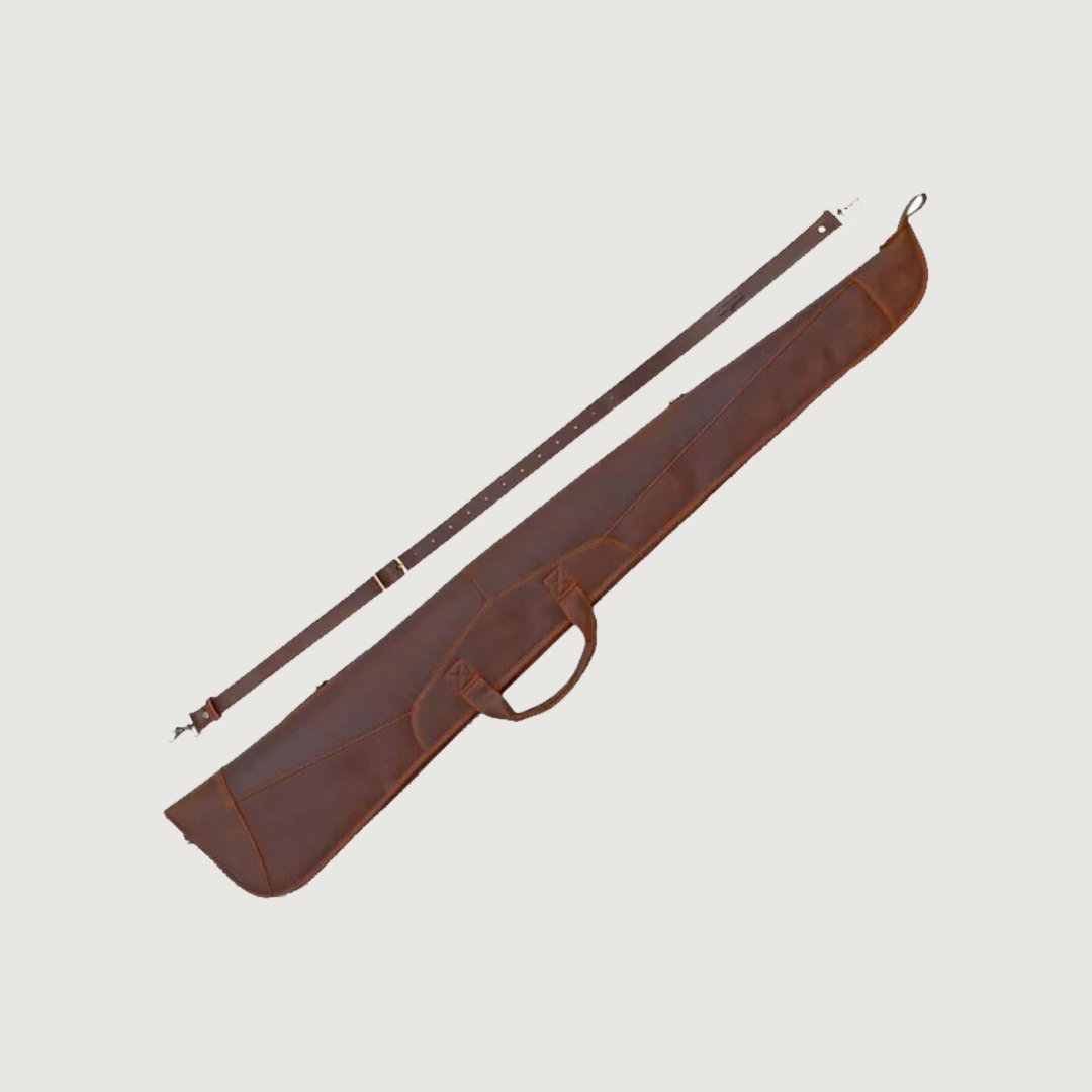 Leather Shotgun Slip Case, Clay Hunting Shotgun Case, Leather Rifle Case