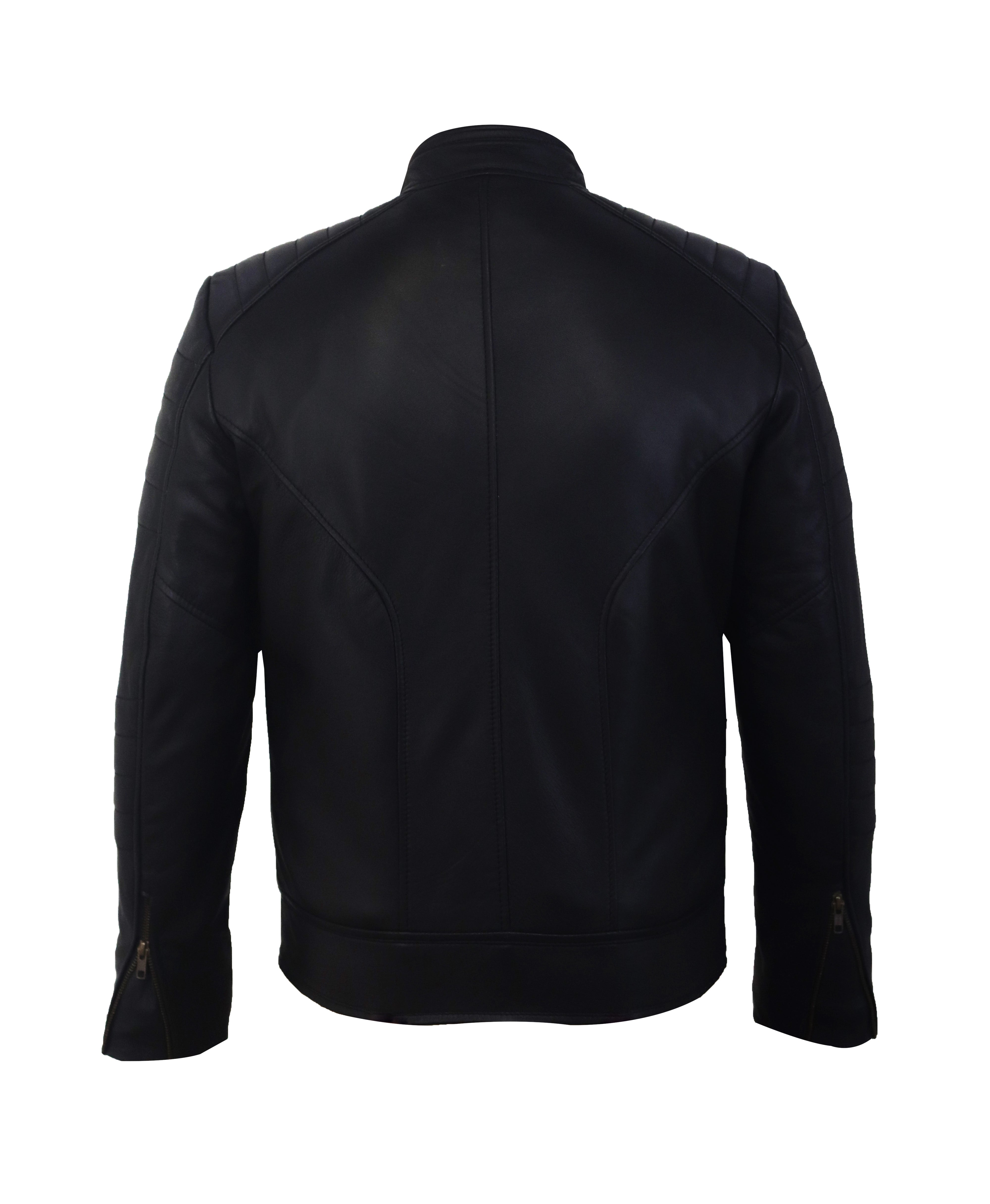 Firefly Moto Black Biker Leather Jacket