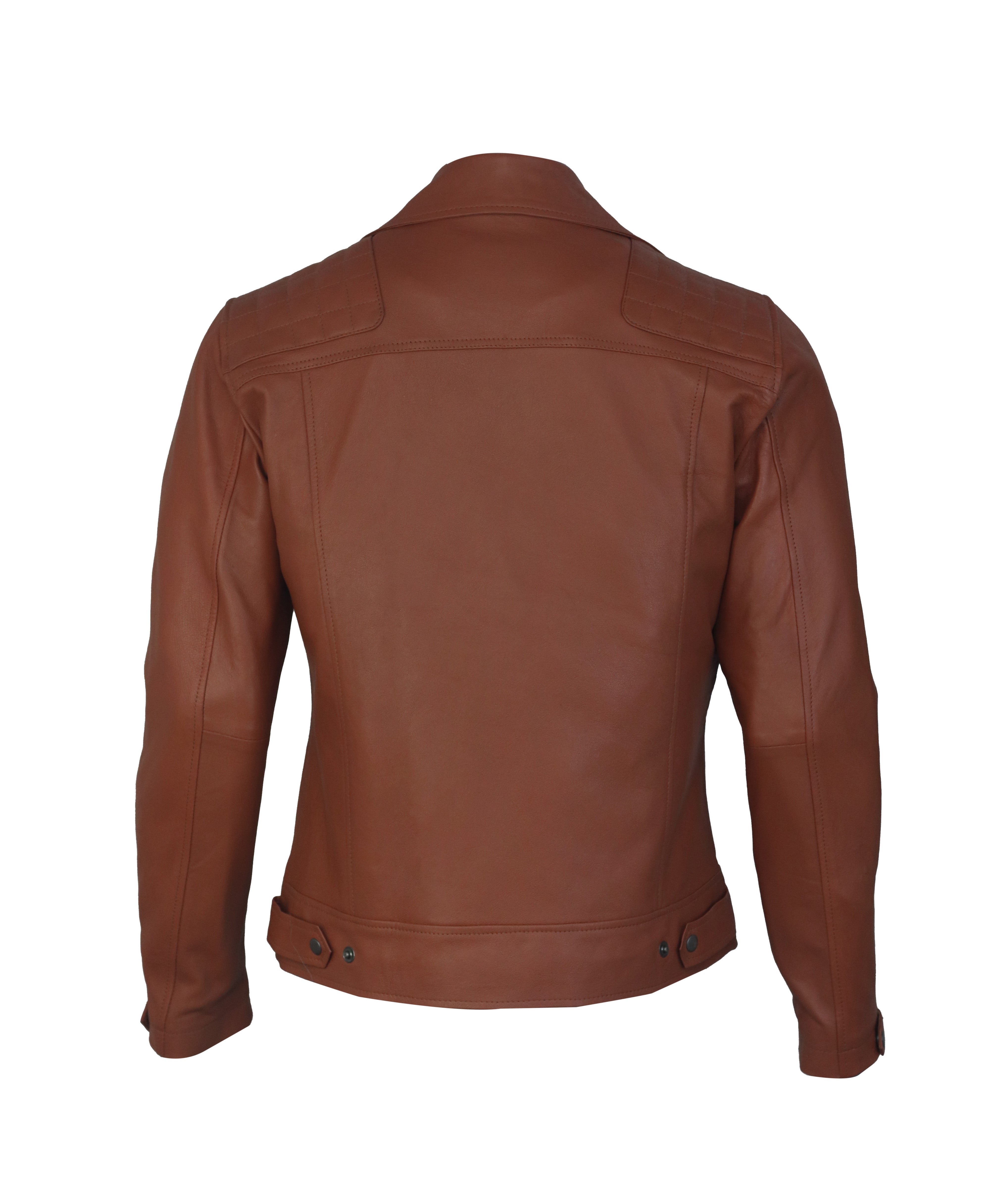 Ironwood Tan Biker Leather Jacket