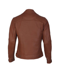 Ironwood Tan Biker Leather Jacket