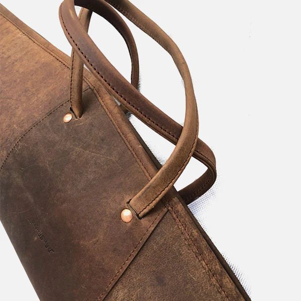 SCOPED LEATHER RIFLE CASE DISTRESSED BROWN