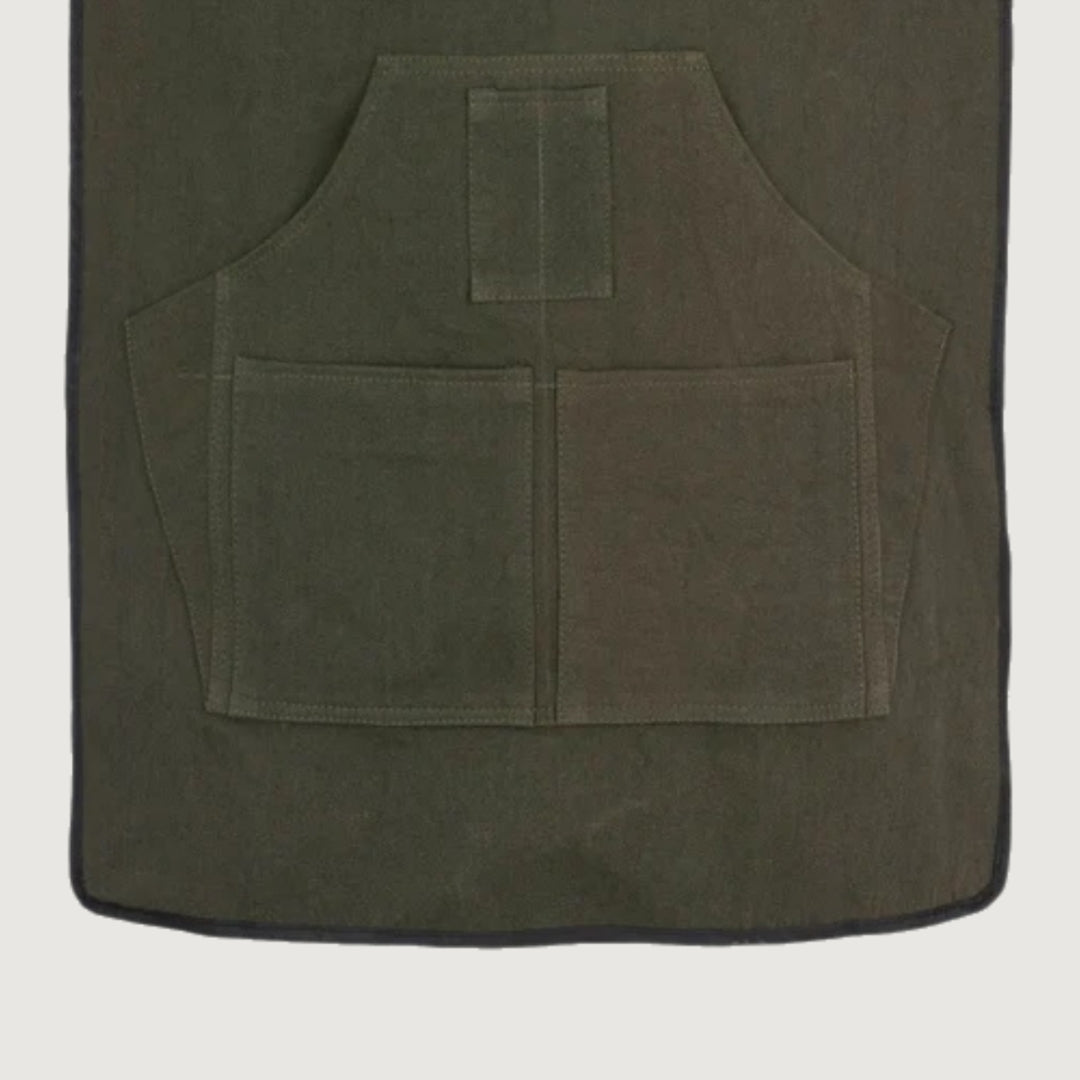 The West Yorkshire Olive Green Canvas Apron