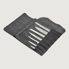 Rustic Leather Knife Roll