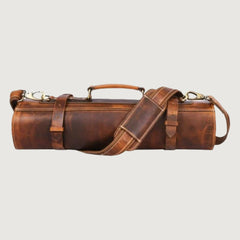 Magnetic Leather Knife Roll