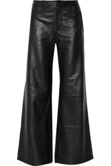 WHITE LABEL HIGH-RISE LEATHER PANTS