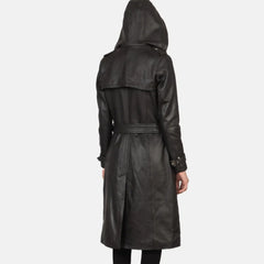 Fixon Hooded Brown Trench Coat