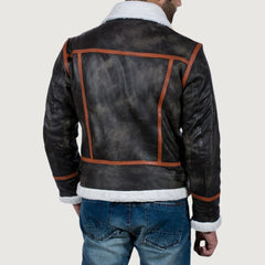 Alpine Brown Fur Leather Jacket