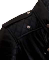 Freaky Mens Black Motorcycle Leather Jacket