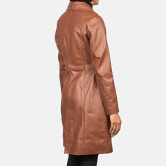 Alexis Brown Single Breasted Leather Coat