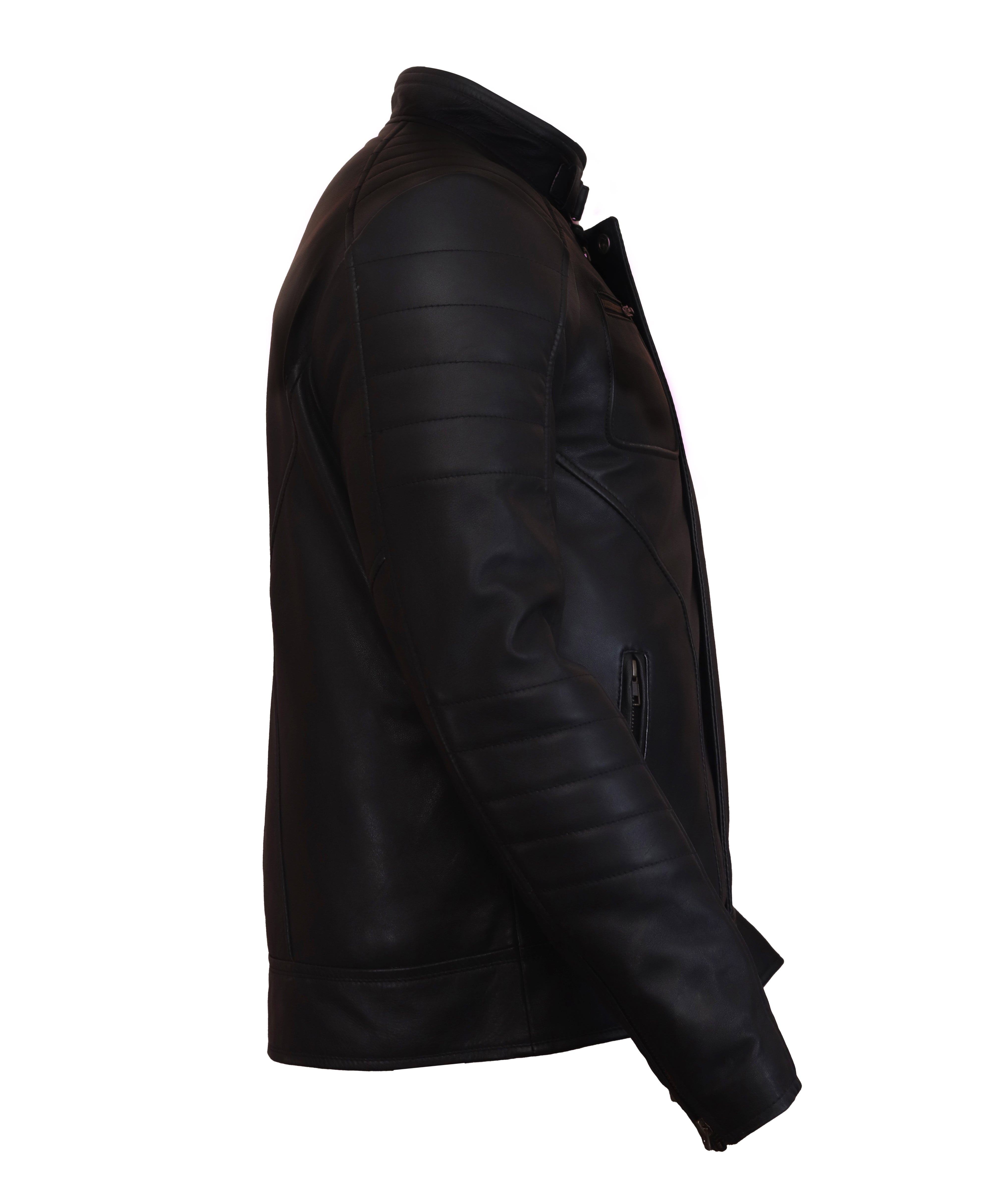 Firefly Moto Black Biker Leather Jacket