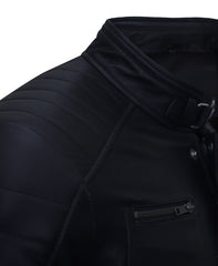 Firefly Moto Black Biker Leather Jacket