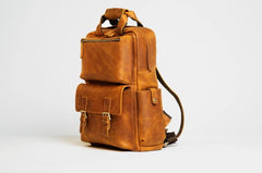 THE MANN BAG LARGE CAPACITY LEATHER CAMERA BACKPACK