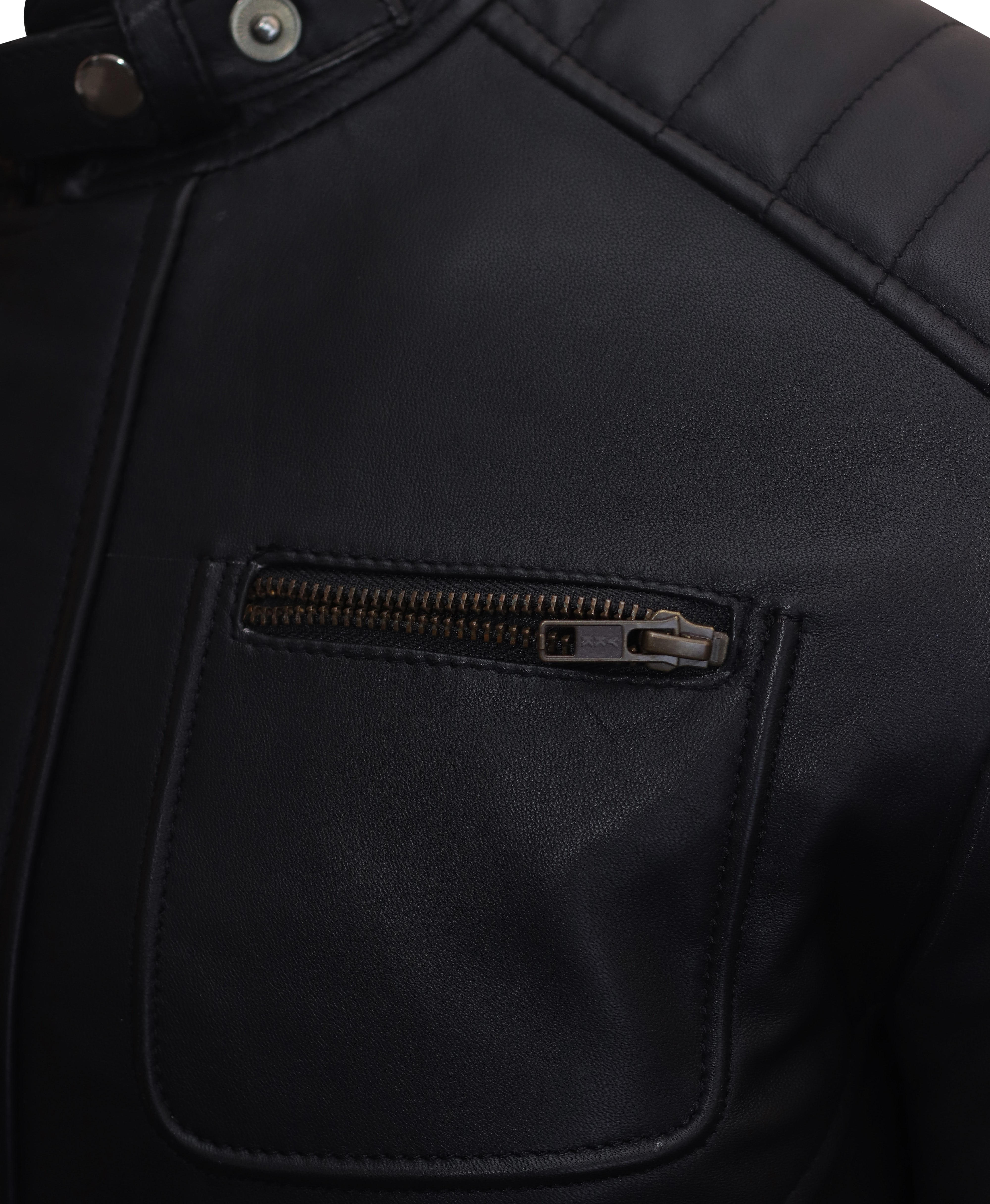 Firefly Moto Black Biker Leather Jacket