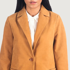 Norma Brown Nubuck Blazer
