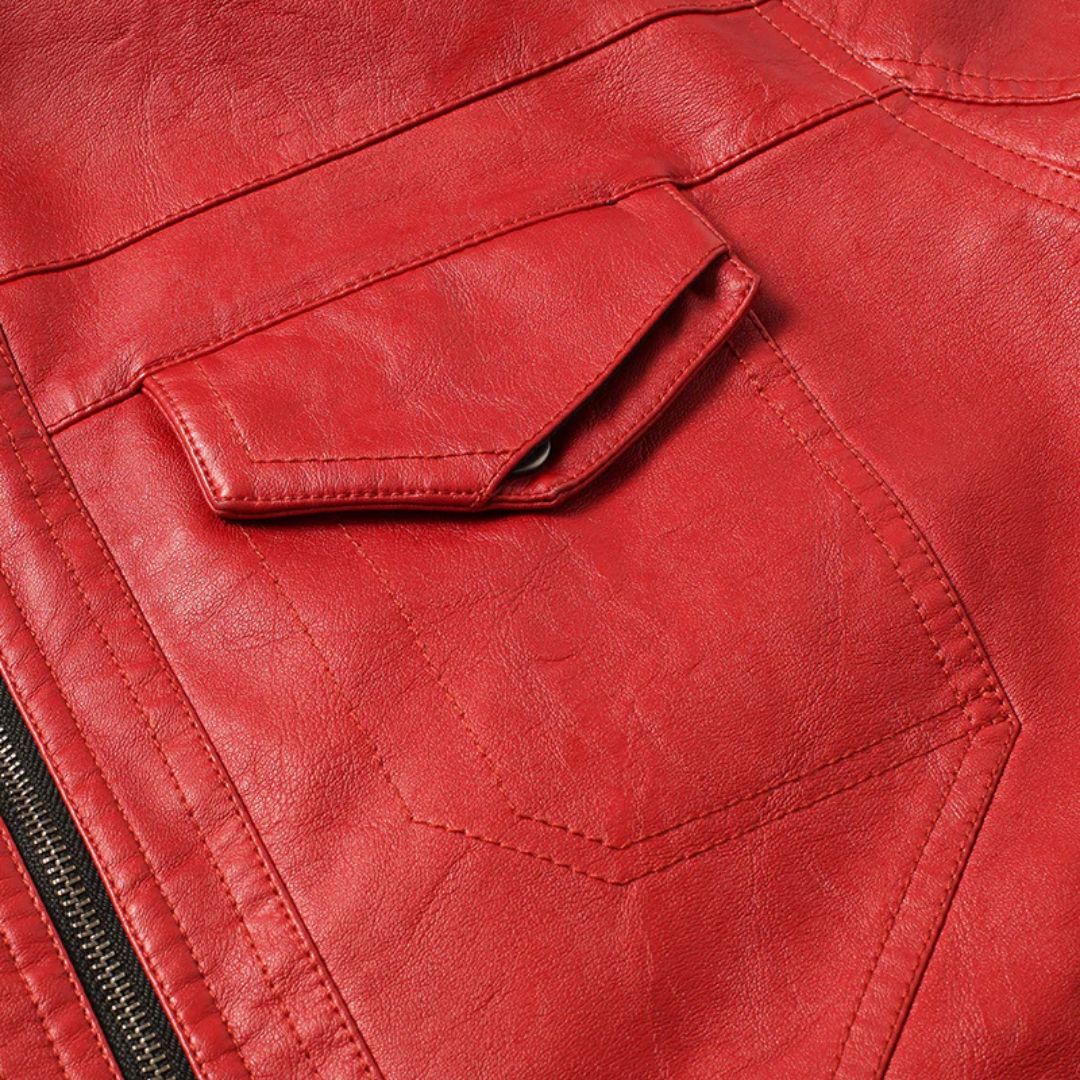 MatPat Red Leather Jacket