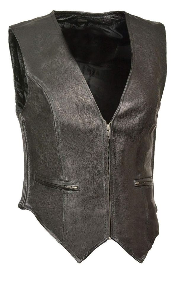 MILWAUKEE BLACK LEATHER VEST