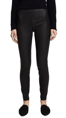 FAUX LEATHER SIDE STRIPS PANTS