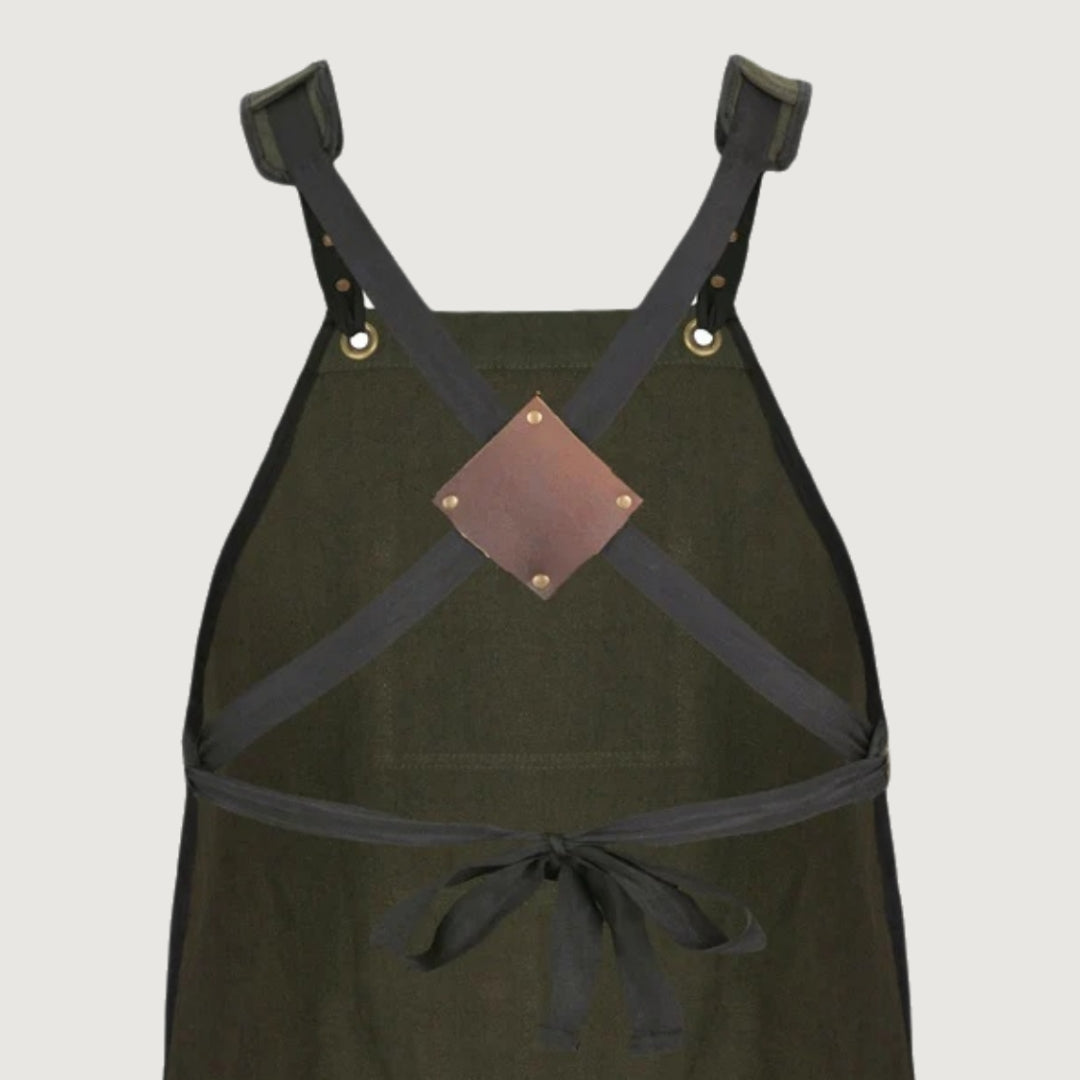 The West Yorkshire Olive Green Canvas Apron