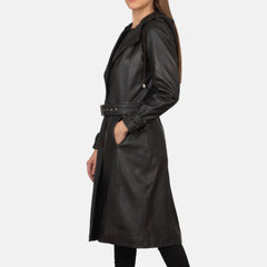 Fixon Hooded Brown Trench Coat