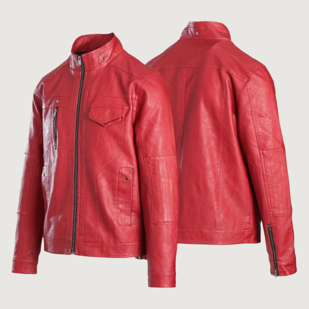 MatPat Red Leather Jacket