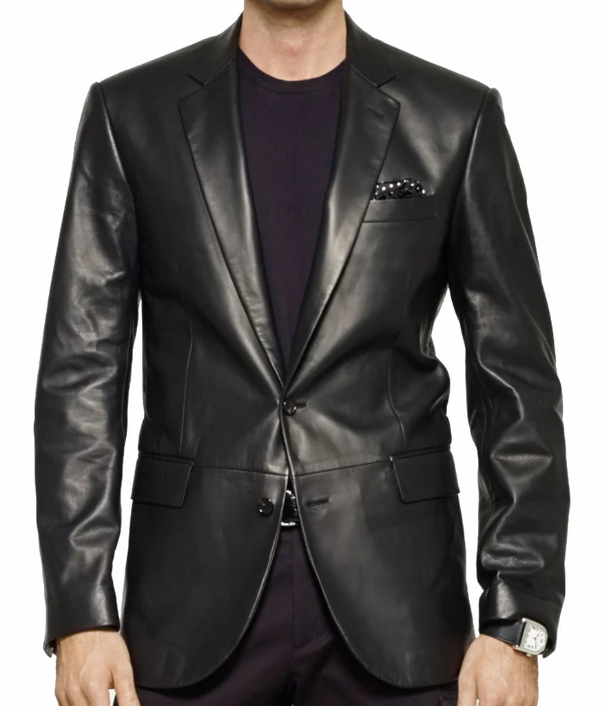 Genuine Leather Blazer for Men