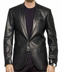 Men's Real Lambskin Leather Blazer