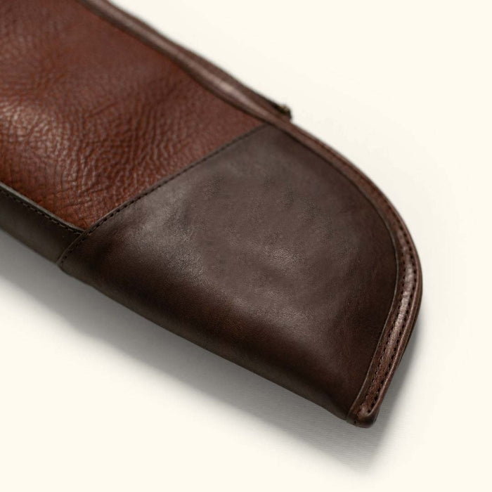 Double-Wrapped Leather Shotgun Case