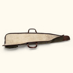 Brass Zippers Waxed Canvas Shotgun Case