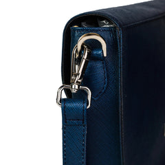 Blue Ember Leather Handbag