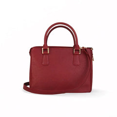 Sienna Luxe Maroon Leather Handbag