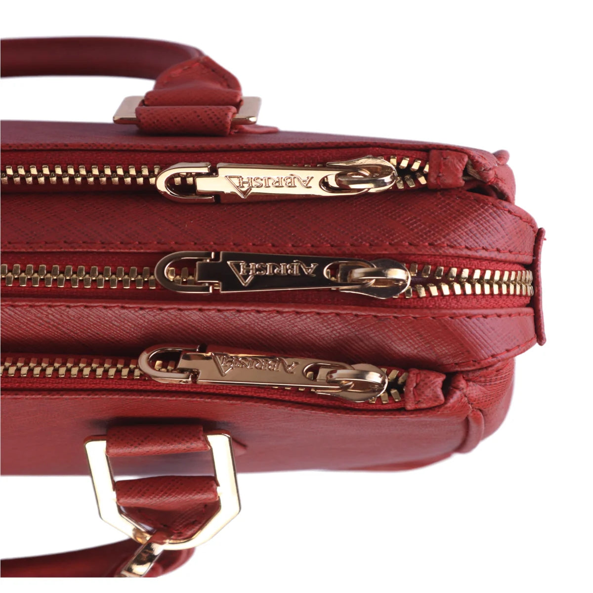 Sienna Luxe Maroon Leather Handbag