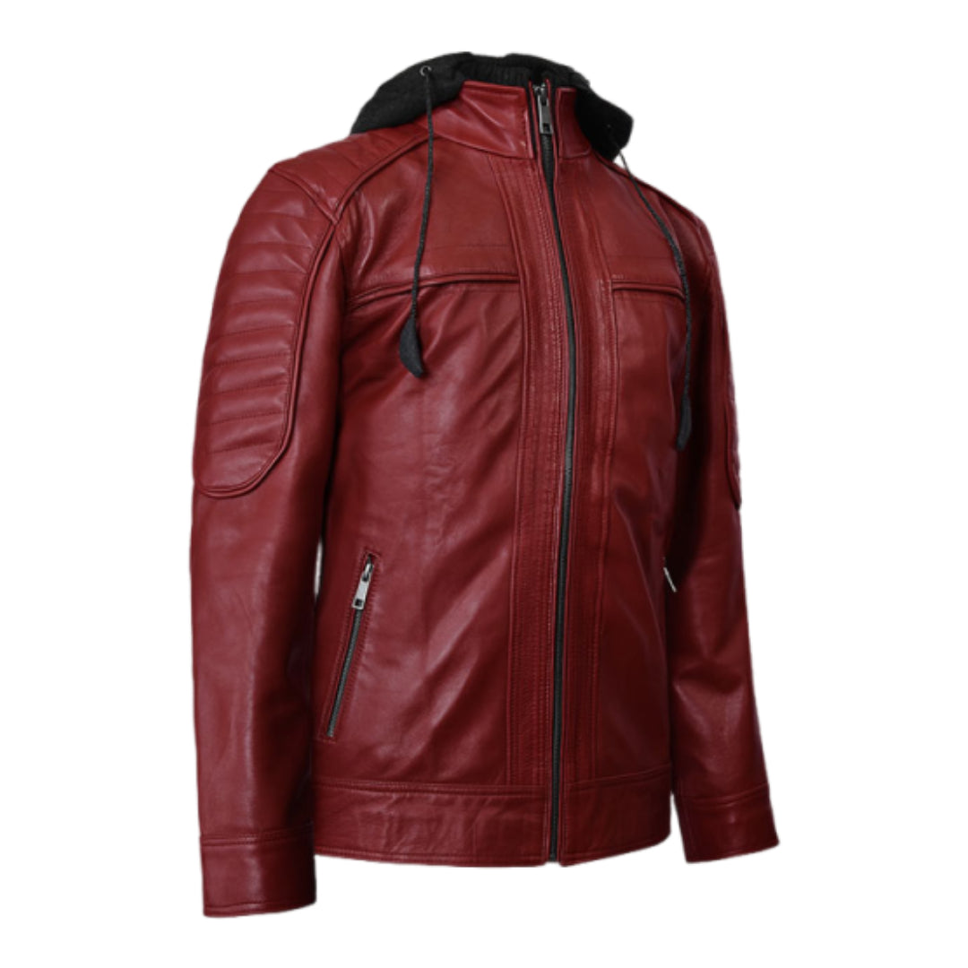 Rodeo Hooded Leather Jacket