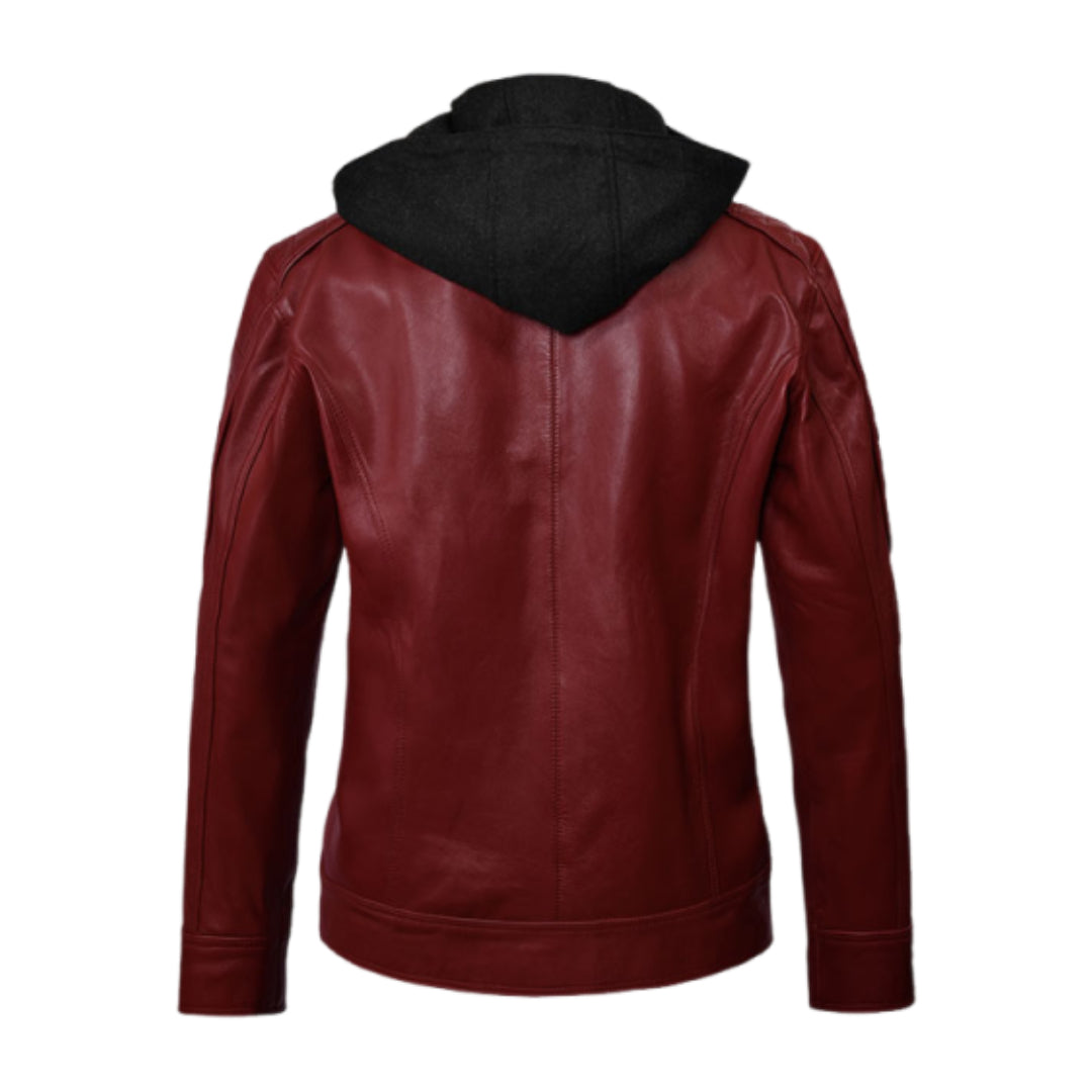 Rodeo Hooded Leather Jacket