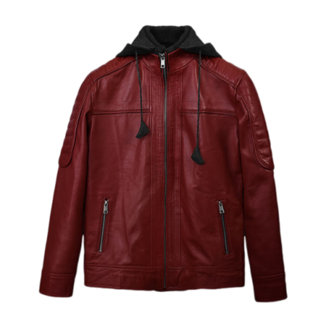 Rodeo Hooded Leather Jacket