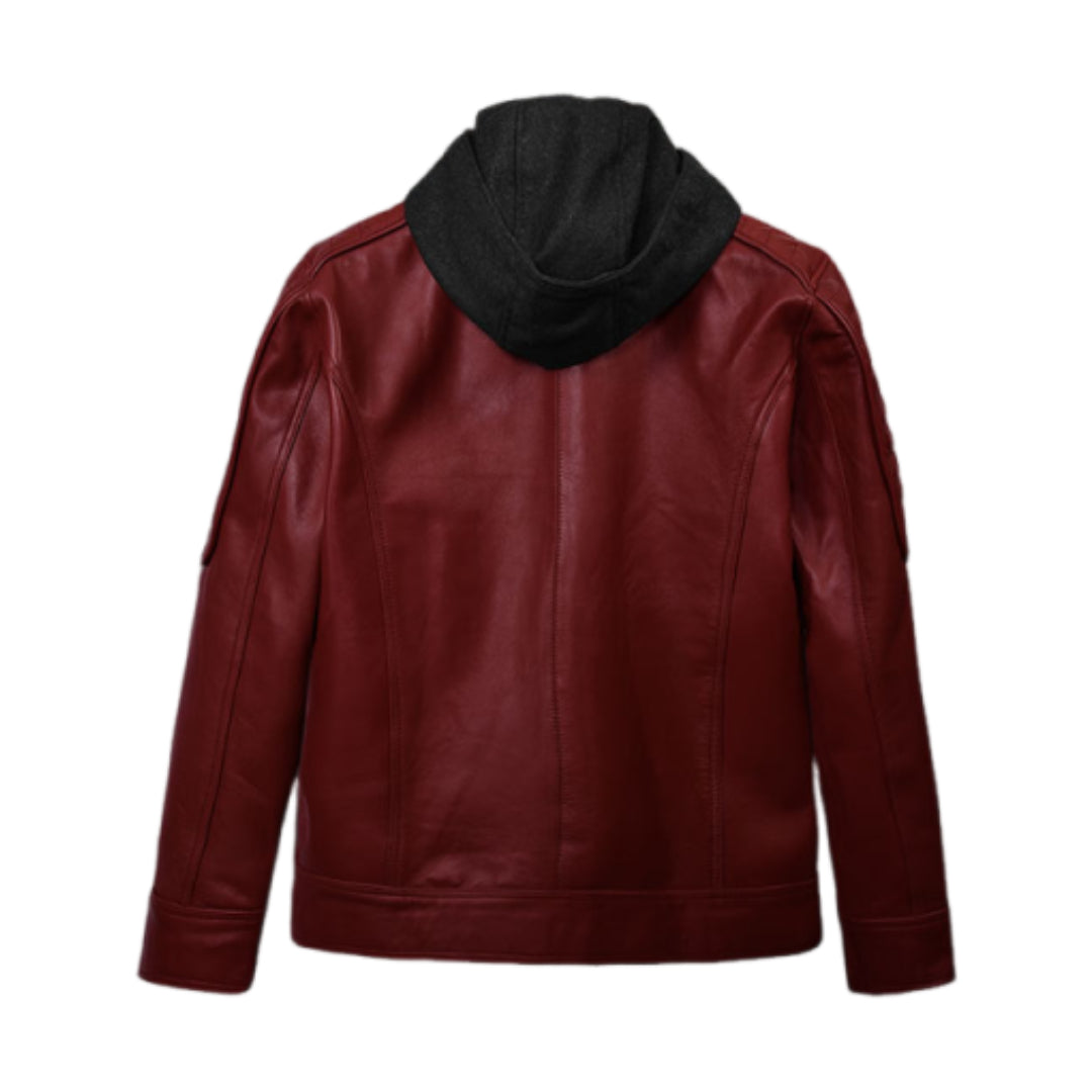 Rodeo Hooded Leather Jacket