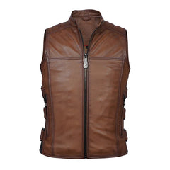 Zengker Men's Leather Vest