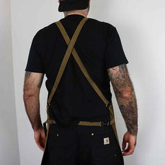 PEDRO LEATHER SUEDE APRON