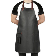 OTTO ANGELINO TOP GRAIN LEATHER APRON