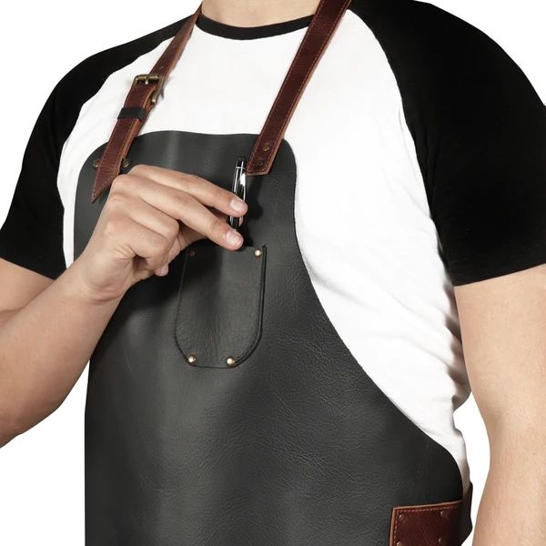 OTTO ANGELINO TOP GRAIN LEATHER APRON