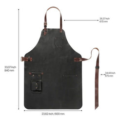 OTTO ANGELINO TOP GRAIN LEATHER APRON