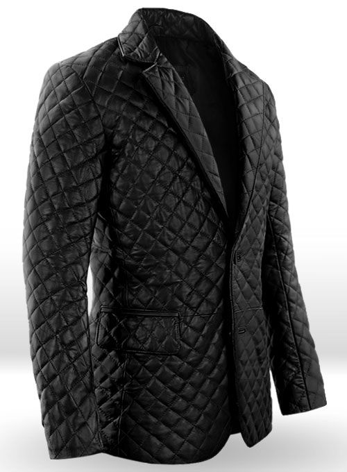 BOCELLI QUILTED LEATHER BLAZER