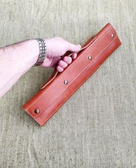 LEATHER CASE KITCHEN KNIFE ROLL